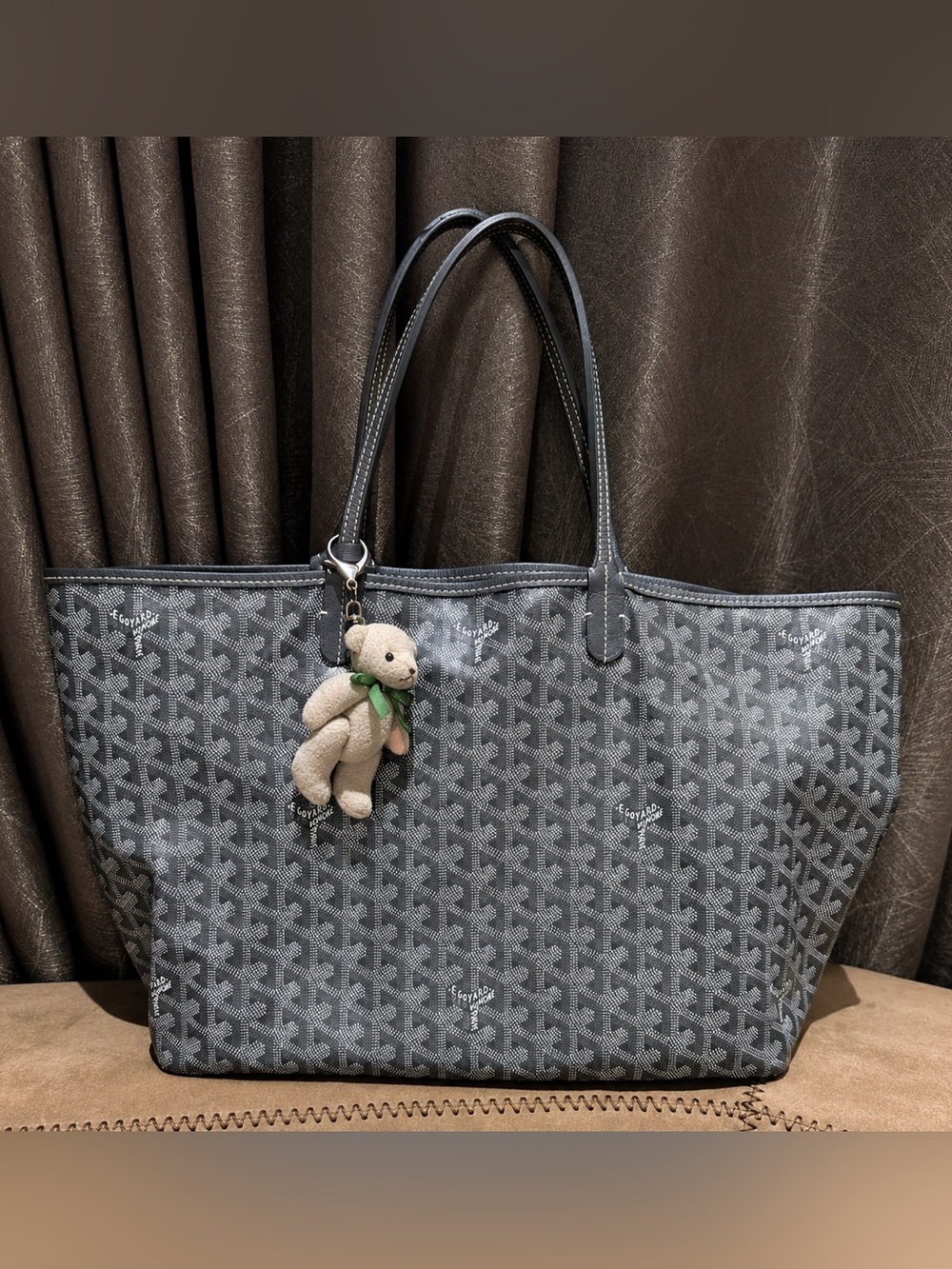 Model goyard tote bags gray medium Sz